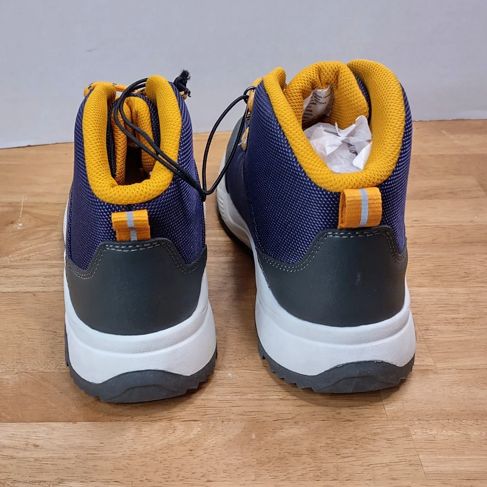 Navy and Yellow Hiking Boots - Picture 3 of 7